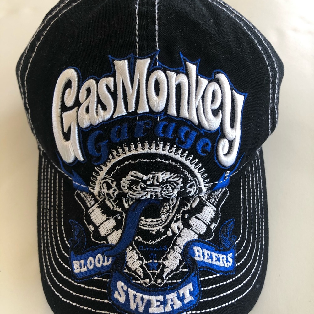 Gas Monkey Garage Hat Blood Sweat Beers Cap Black